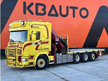 شاحنات مسطحة, شاحنة كرين Scania G 490 8x4*4 PK 65002 SH / JIB CONNECTION / PLATFORM L=6301-7499 mm: صور 2