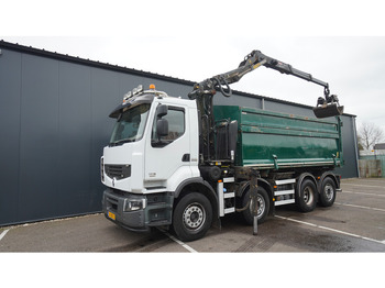 Renault PREMIUM 380 DXI 8X2/6 2 SIDE TIPPER WITH PLFINGER Q 170 Z CRANE.278.200KM إيجار Renault PREMIUM 380 DXI 8X2/6 2 SIDE TIPPER WITH PLFINGER Q 170 Z CRANE.278.200KM: صور 3
