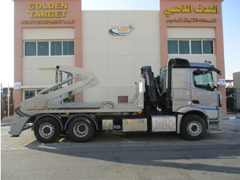 شاحنات قابلة للفك شاحنة MERCEDES-BENZ 2642 6×2 DOUBLE SKIP LOADER with HIAB Crane: صور 5