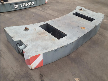 ثقل موازن - آلات البناء Terex Terex Demag Challenger 4200 counterweight 3.2 Ton: صور 3