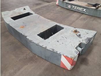 ثقل موازن - آلات البناء Terex Terex Demag Challenger 4200 counterweight 3.2 Ton: صور 4