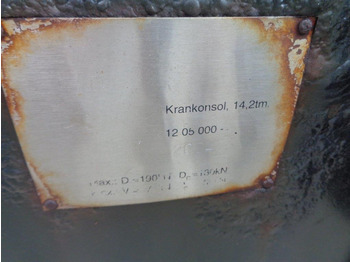 هيكل السيارة الخارجية - شاحنة HMF 14,2 T-M Kran konsol med træktravers: صور 4