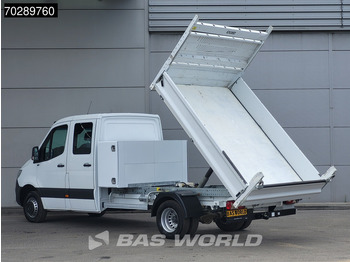 الشاحنات الصغيرة المسطحة Mercedes-Benz Sprinter 514 CDI Open Laadbak met Kist Dubbel Cabine Dubbellucht 3,5t Trekhaak Airco Cruise MBUX CarPlay Euro6 Pritsche Pickup Open Box 2: صور 5