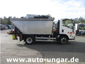 شاحنة القمامة Isuzu NPR 75 Müllwagen Provence Benne - Faun Lifter Presse Kipper Trittbrett Bj 12: صور 2
