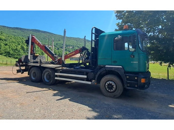 شاحنة قطع الأشجار MAN 33.464 6x4 forest truck - Complete Spring - Epsilon E128 + scissors: صور 2