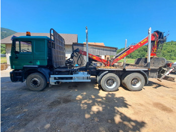 شاحنة قطع الأشجار MAN 33.464 6x4 forest truck - Complete Spring - Epsilon E128 + scissors: صور 3