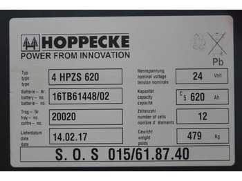 البطارية - معدات المناولة Hoppeke unknown | Battery 24V620Ah 4HPZS620 year 2017 weight 479 kg Battery 24V620Ah 4HPZS620 year 2017 weight 479 kg: صور 3