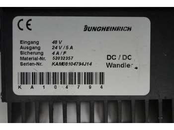 النظام الكهربائي - معدات المناولة Jungheinrich 52032357 | Omvormer Transformer 48V -> 24V/5A for EKS310 sn. KAM: صور 2