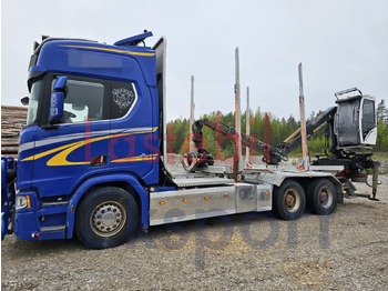 شاحنة قطع الأشجار, شاحنة كرين Scania R650: صور 4