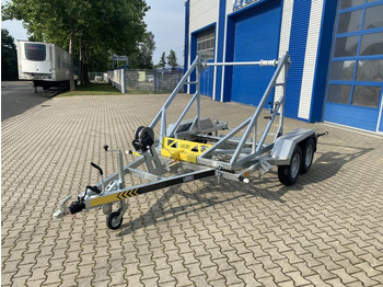 مقطورة بكرة الكابل Vermietung / Kabelanhänger 2700KG / Nutzlast 2094KG / Kabeltrommel-Anhänger / Glasfaser/ 1 Monat: صور 3
