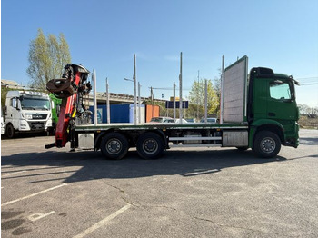 شاحنة قطع الأشجار, شاحنة كرين Mercedes-Benz Actros 2571 Holztransporter mit Kran: صور 5