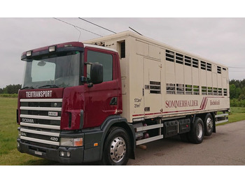 شاحنة نقل المواشي شاحنة SCANIA 124
