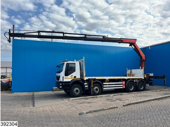 شاحنات مسطحة, شاحنة كرين Iveco Trakker 360 8x4, EURO 6, Retarder, Palfinger: صور 3