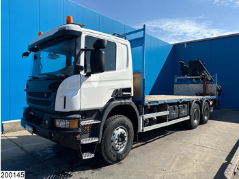 شاحنات مسطحة, شاحنة كرين Scania P 410 6x4, EURO 6, Retarder, HIAB, Remote: صور 3