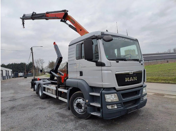 شاحنة ذات الخطاف, شاحنة كرين MAN TGS 26.320 Container Multilift + Kraan Palfinger PK16502: صور 2