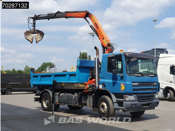 DAF CF75.310 4X2 Palfinger PK12000 Kran Crane 7m3 tipper Big-Axle Steelsuspension Euro 3 إيجار DAF CF75.310 4X2 Palfinger PK12000 Kran Crane 7m3 tipper Big-Axle Steelsuspension Euro 3: صور 3