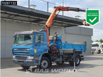 DAF CF75.310 4X2 Palfinger PK12000 Kran Crane 7m3 tipper Big-Axle Steelsuspension Euro 3 إيجار DAF CF75.310 4X2 Palfinger PK12000 Kran Crane 7m3 tipper Big-Axle Steelsuspension Euro 3: صور 1