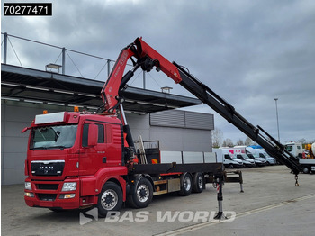 شاحنات مسطحة, شاحنة كرين MAN TGS 35.480 8X4 Fassi F800BXP.28 Kran Crane Hydrodrive Lift-Lenkachse Euro 4: صور 3
