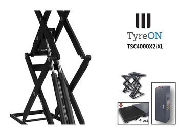 معدات الورش TSC4000X2iXL In floor scissor lift - Double extensions - 12 cm installation depth - Hydromechanically locked - No compressed air required - 4T: صور 5