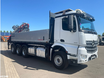 قلابات, شاحنة كرين Mercedes-Benz Arocs 3251 8x4 Euro 6 Retarder Palfinger 34 Tonmeter laadkraan + Fly-Jib 2 zijdige kipper Just 146.766 km!: صور 4