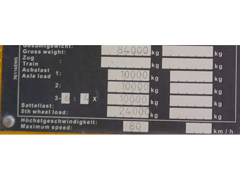 عربة مسطحة منخفضة نصف مقطورة لنقل المعدات الثقيلة GOLDHOFER STZ-L6-62/80 / 6 axles / 61 T load cap. / Add. permissions: صور 4
