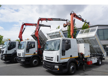 قلابات, شاحنة كرين IVECO Stralis 310 E6 / NEW 3-sided tipper / Fassi F135 crane with remote control: صور 4
