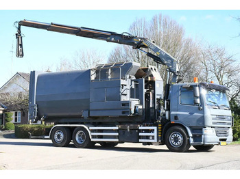 شاحنة ذات الخطاف, شاحنة كرين DAF CF75/310 FAN !!KRAAN/HAAK!!PERSCONTAINER!!HIGH PRESURRE CLEANING!!HOGEDRUK REINIGING!!HOCH DRUCK WASHEN SYSTEM!!REINIGING!GEJO B: صور 3