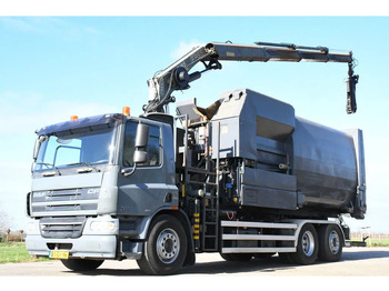 شاحنة ذات الخطاف, شاحنة كرين DAF CF75/310 FAN !!KRAAN/HAAK!!PERSCONTAINER!!HIGH PRESURRE CLEANING!!HOGEDRUK REINIGING!!HOCH DRUCK WASHEN SYSTEM!!REINIGING!GEJO B: صور 5