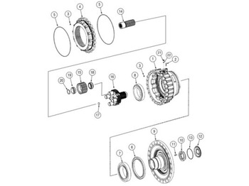 المحور و قطع الغيار CASE