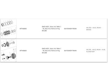المحور و قطع الغيار CASE