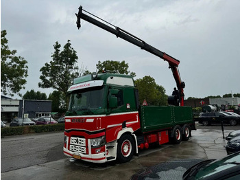 شاحنة كرين, شاحنات مسطحة Renault T HIGH 520 6X2 EURO 6 + PALFINGER PK16002 ROTOR: صور 4