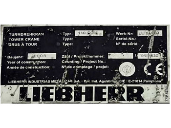 رافعة برجية Liebherr 110 EC-B 6 FR.tronic: صور 5