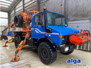 Unimog U 1450 4x4, Kran, Seilwinde  إيجار Unimog U 1450 4x4, Kran, Seilwinde: صور 1