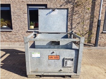 خزان تخزين OTTO 1000 liter dieseltank IBC Gegalvaniseerd as New !: صور 3