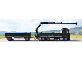 شاحنة كرين, شاحنات مسطحة Mercedes-Benz ACTROS 2542 + PK18002-EH C/FUNK + Anhänger!: صور 5