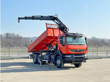 قلابات, شاحنة كرين Renault KERAX 430* HIAB 144 E-3 HIDUO + FUNK / 6x4: صور 2