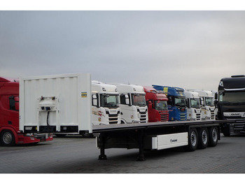 نصف مقطورة مسطحة Krone / NACZEPA  PLATFORMA / OŚ PODNOSZONA / KOSZ NA PALETY: صور 2