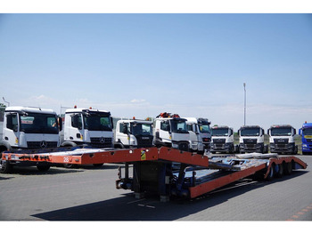 عربة مسطحة منخفضة نصف مقطورة