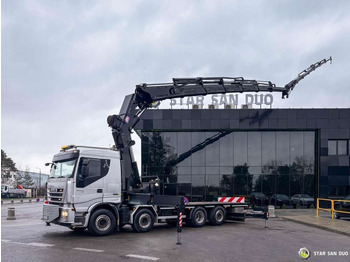 شاحنة كرين Iveco  STRALIS AS320S50Y 8x2 HMF 8520-0K6 FLY JIB Winc: صور 3