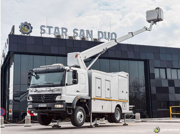 جديد مصاعد الازدهار محمولة على شاحنة Mercedes-Benz  1529 4x4 Atego Lift Palfinger Wumag WT 230: صور 3