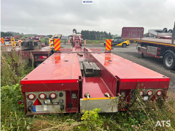 عربة مسطحة منخفضة نصف مقطورة