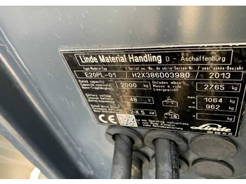 رافعة شوكية كهربائية Linde E20PL-01: صور 4