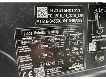 رافعة شوكية كهربائية LINDE E