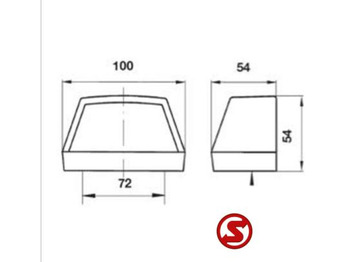جديد أضواء - شاحنة Diversen Kentekenplaatlamp: صور 2