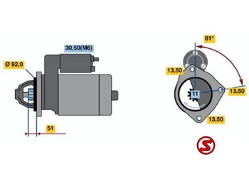 جديد بدء - شاحنة Mercedes-Benz Starter mercedes actros 24 volt 6.2kw: صور 5