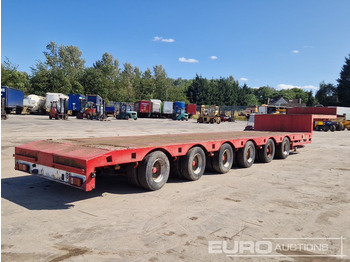 عربة مسطحة منخفضة نصف مقطورة ES-GE 6 Axle Step Frame Extendable Low Loader Trailer, 4 Axle Steer, Air Brakes, Auto Lube: صور 5