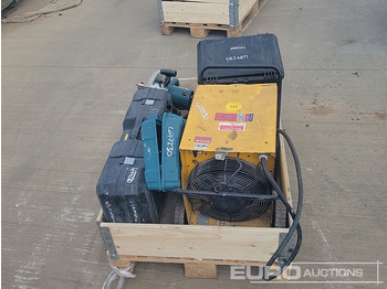معدات البناء Probst FXAH120 Cordless Vacuum Lift (3 of), Makita 110 Volt Circular Saw, Makita Cordless Resipricating Saw, 415 Volt Masters Space Heater, 110 Volt Milwaukee Hammer Drill: صور 4