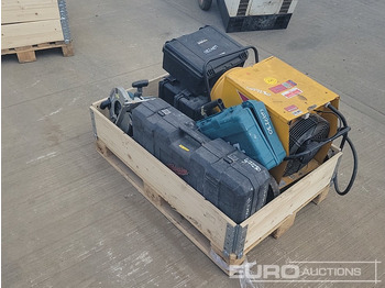 معدات البناء Probst FXAH120 Cordless Vacuum Lift (3 of), Makita 110 Volt Circular Saw, Makita Cordless Resipricating Saw, 415 Volt Masters Space Heater, 110 Volt Milwaukee Hammer Drill: صور 3