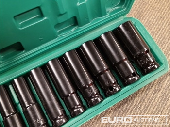 معدات الورش Unused 1/2" Deep Socket Set 10Pcs 10-24mm: صور 5