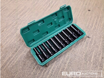 معدات الورش Unused 1/2" Deep Socket Set 10Pcs 10-24mm: صور 2
